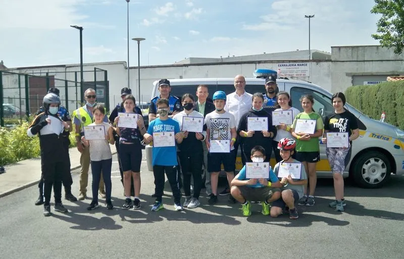 Escolares de Santa Marta este viernes en el Parque Infantil de Tráfico 