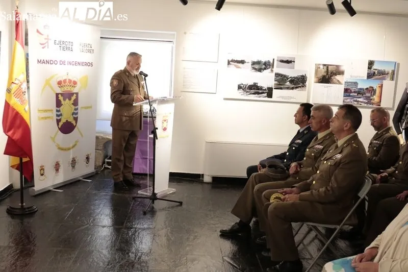 Exposición 'El Mando de Ingenieros en Apoyo a las Autoridades Civiles. En tiempo de Pandemia' en la Torre de los Anaya. Foto de David Sañudo