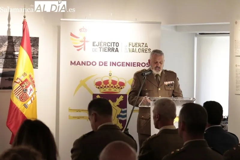 Exposición 'El Mando de Ingenieros en Apoyo a las Autoridades Civiles. En tiempo de Pandemia' en la Torre de los Anaya. Foto de David Sañudo