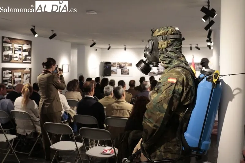 Exposición 'El Mando de Ingenieros en Apoyo a las Autoridades Civiles. En tiempo de Pandemia' en la Torre de los Anaya. Foto de David Sañudo