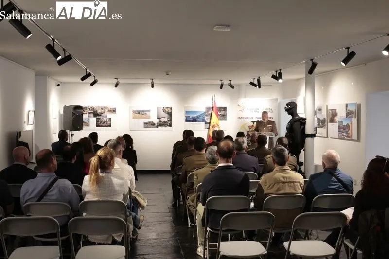 Exposición 'El Mando de Ingenieros en Apoyo a las Autoridades Civiles. En tiempo de Pandemia' en la Torre de los Anaya. Foto de David Sañudo