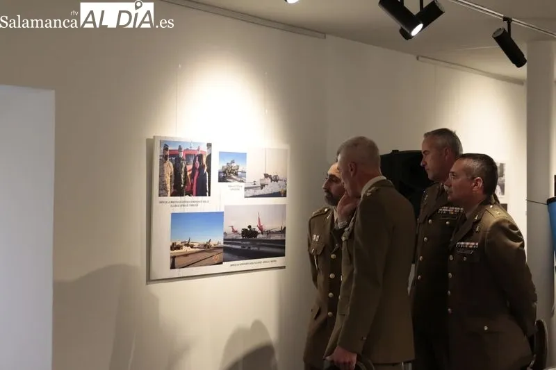 Exposición 'El Mando de Ingenieros en Apoyo a las Autoridades Civiles. En tiempo de Pandemia' en la Torre de los Anaya. Foto de David Sañudo