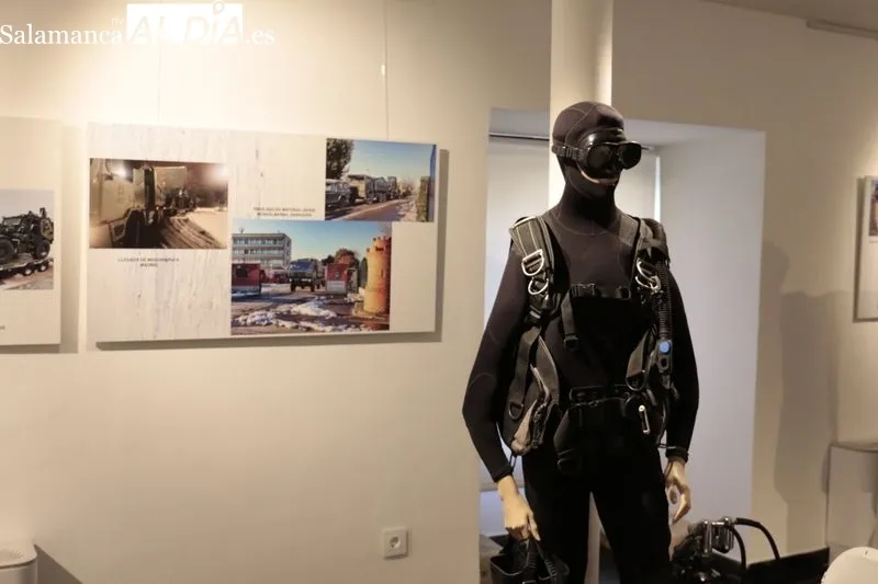 Exposición 'El Mando de Ingenieros en Apoyo a las Autoridades Civiles. En tiempo de Pandemia' en la Torre de los Anaya. Foto de David Sañudo