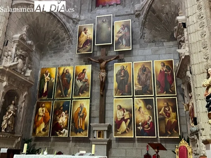 La iglesia parroquial de Peñaranda presentaba su nuevo conjunto iconográfico