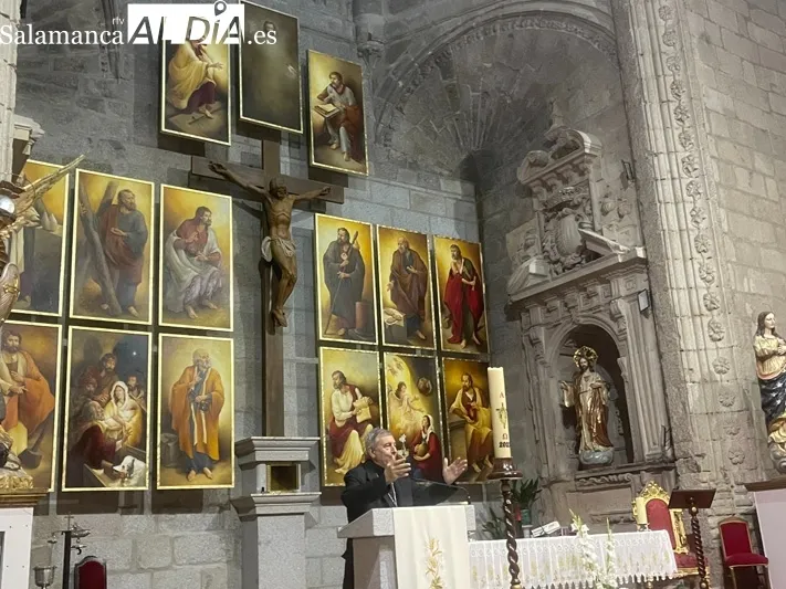 La iglesia parroquial de Peñaranda presentaba su nuevo conjunto iconográfico