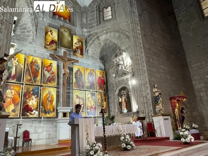 La iglesia parroquial de Peñaranda presentaba su nuevo conjunto iconográfico