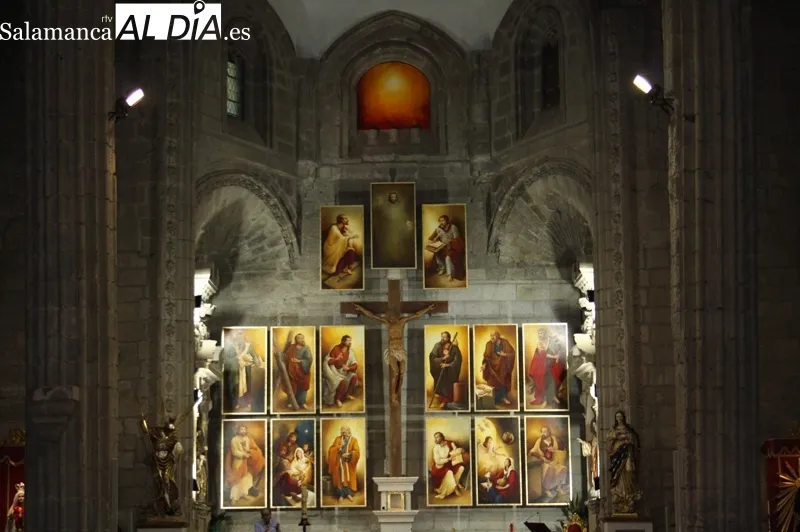La iglesia parroquial de Peñaranda presentaba su nuevo conjunto iconográfico