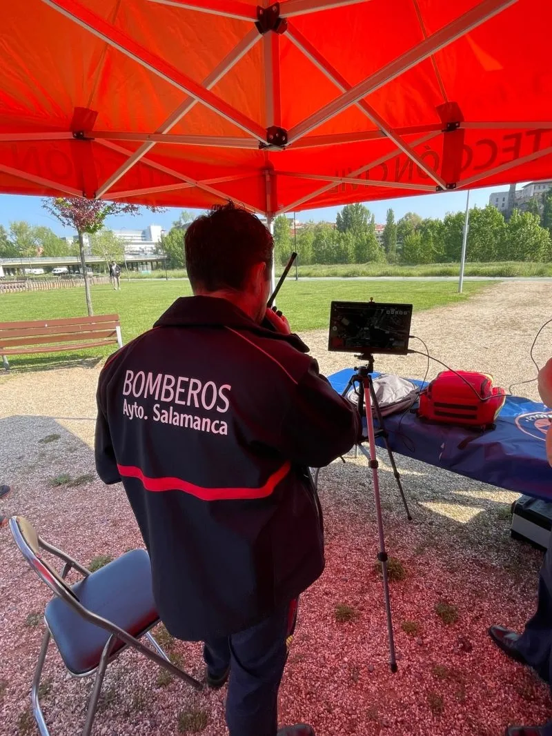 Foto 4 - Fuerzas de seguridad de la provincia Salamanca se forman en el manejo de drones
