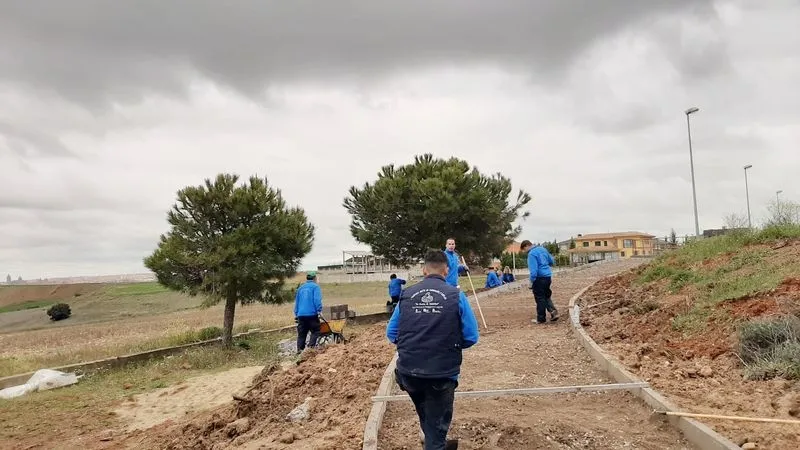 Obras de acceso y acondicionamiento del Parque de Valdehigal, en Carbajosa de la Sagrada