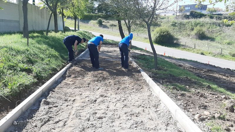 Obras de acceso y acondicionamiento del Parque de Valdehigal, en Carbajosa de la Sagrada