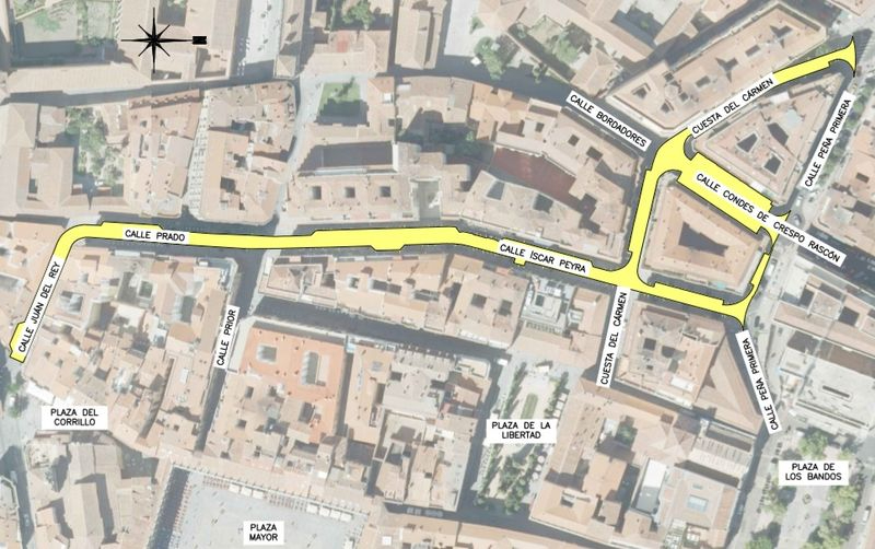 Las cuatro zonas de la ciudad que se van a peatonalizar en Salamanca