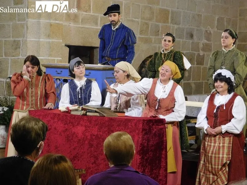Representación en Pereña de la Ribera de 'Buscando a Nebrija' por el grupo Lazarillo de Tormes 