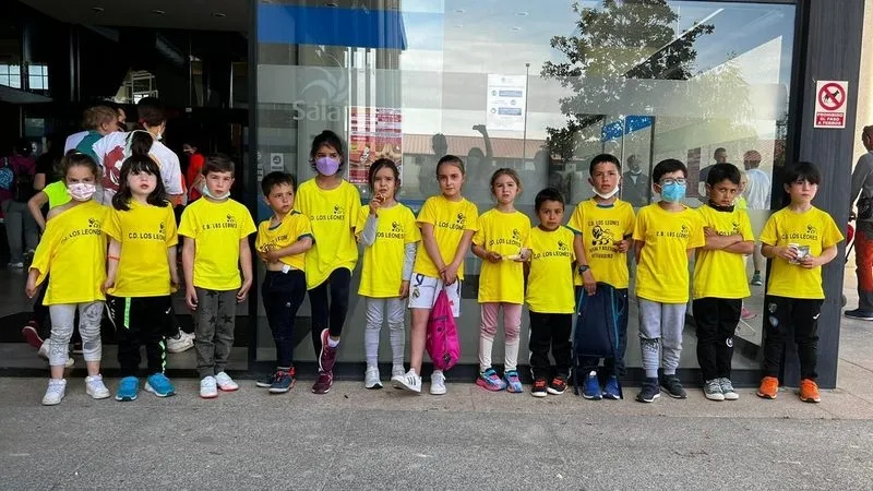 Prebenjamines del CD Los Leones en su participación en los Juegos Escolares de la Diputación de Salamanca