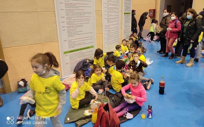 Prebenjamines del CD Los Leones en su participación en los Juegos Escolares de la Diputación de Salamanca