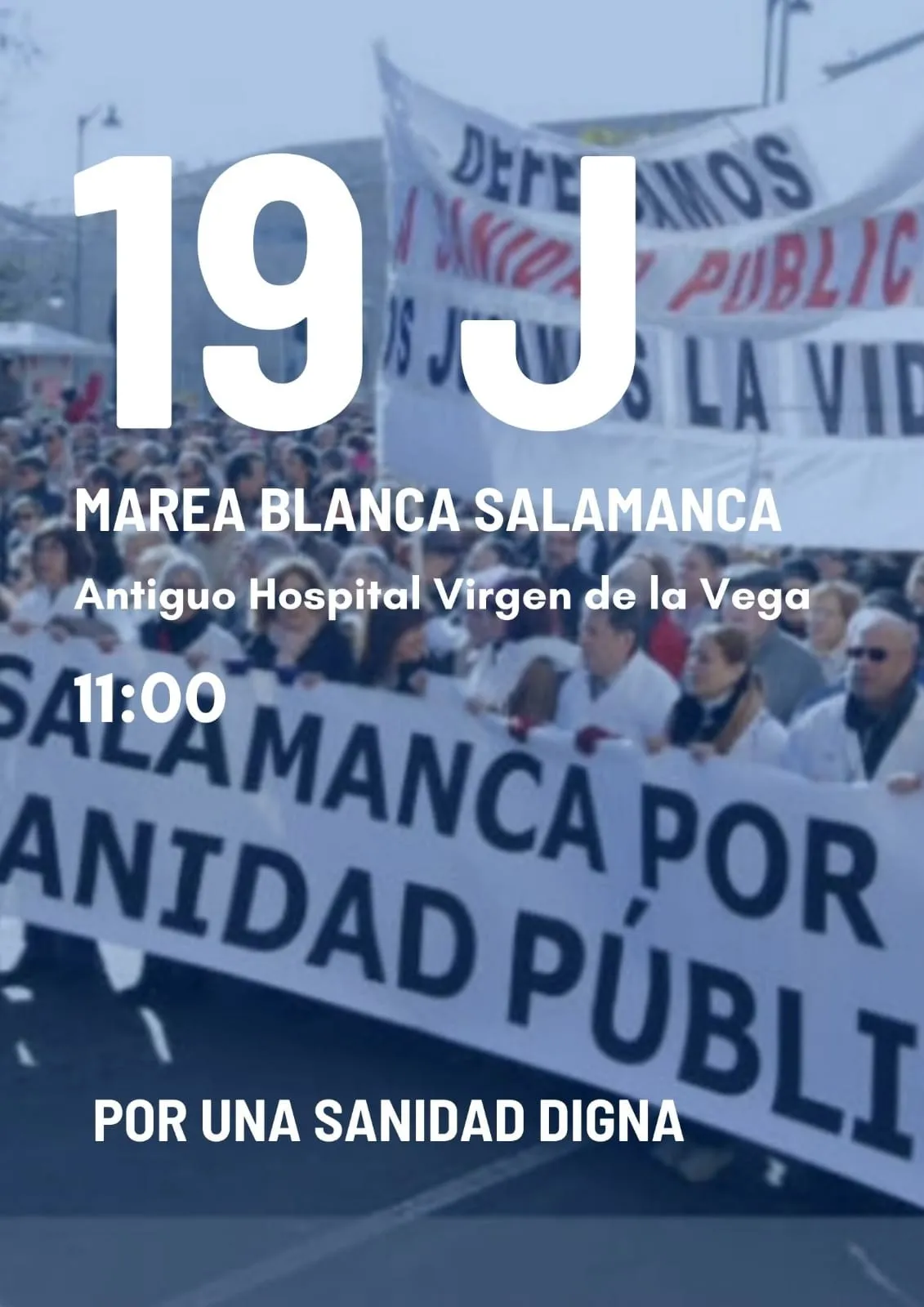 Foto 2 - La Plataforma en Defensa de la Sanidad de B&eacute;jar se suma a la &lsquo;marea blanca&rsquo; para el 19 de junio