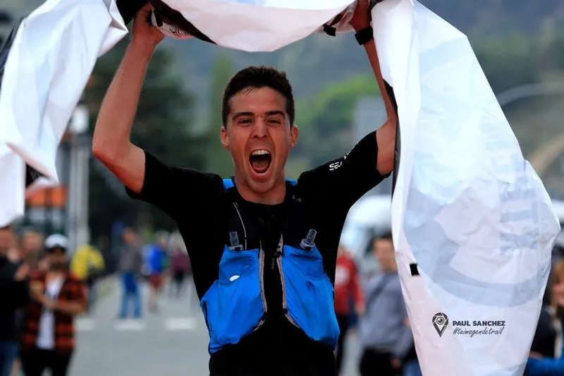  Álvaro Ramos, atleta salmantino, en la prueba en la que ha logrado el título navarro de ultras