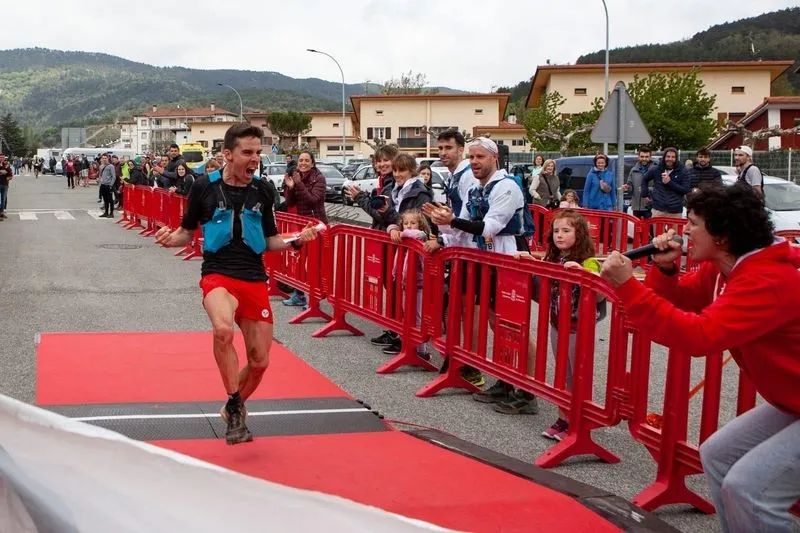  Álvaro Ramos, atleta salmantino, en la prueba en la que ha logrado el título navarro de ultras