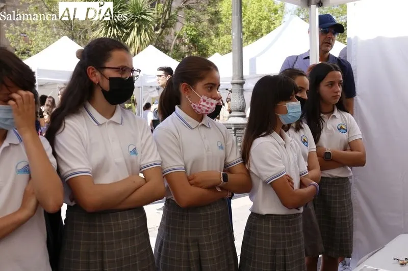Feria de la Ciencia 'Primavera Científica' en la plaza de los Bandos. Fotos de David Sañudo
