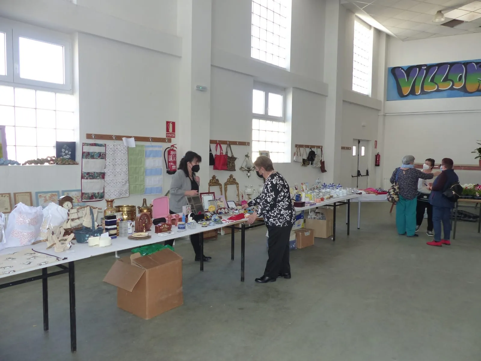Villoria procesionaba a San José Obrero y celebraba un mercadillo solidario en favor de Acción Verapaz