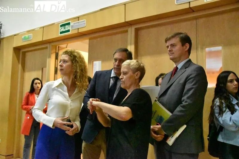 Jornada ‘Los contratos reservados en la Administración como apoyo a las entidades del tercer sector que trabajan con la población en situación de exclusión social’, que se celebraba este lunes en el Palacio de Congresos de Salamanca. Foto de Vanesa Martin