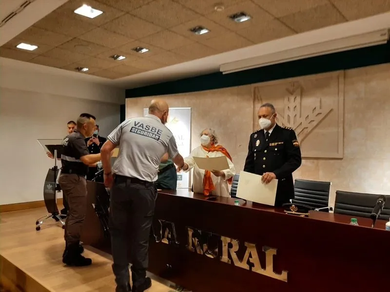 Celebración del Día de la Seguridad Privada en la sede de Caja Rural de Salamanca