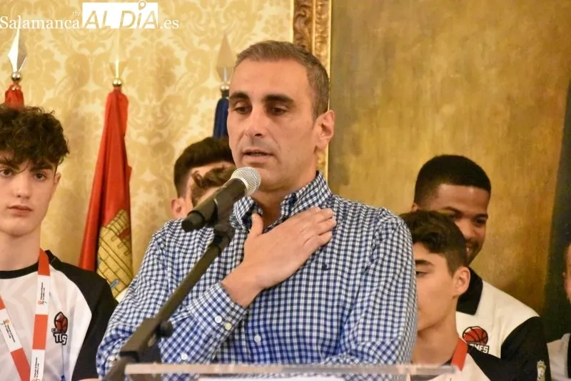 Recibimiento al CB Tormes en el Ayuntamiento de Salamanca