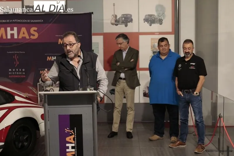 Presentación de la novena edición del ‘Rally Entresierras Histórico-Guijuelo’ en el Museo de Historia de la Automoción. Foto de David Sañudo