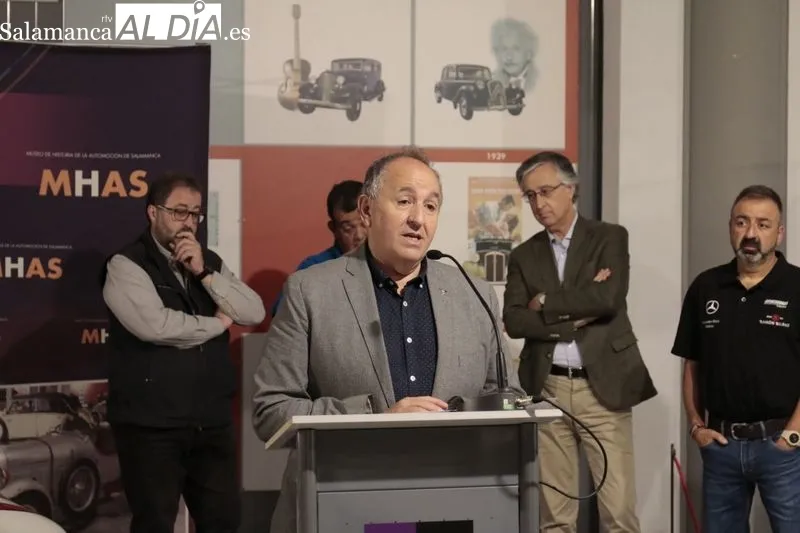 Presentación de la novena edición del ‘Rally Entresierras Histórico-Guijuelo’ en el Museo de Historia de la Automoción. Foto de David Sañudo