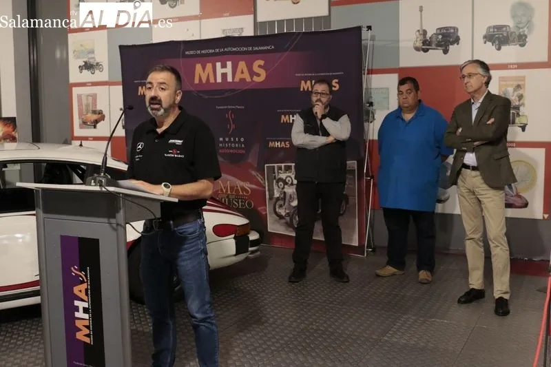 Presentación de la novena edición del ‘Rally Entresierras Histórico-Guijuelo’ en el Museo de Historia de la Automoción. Foto de David Sañudo