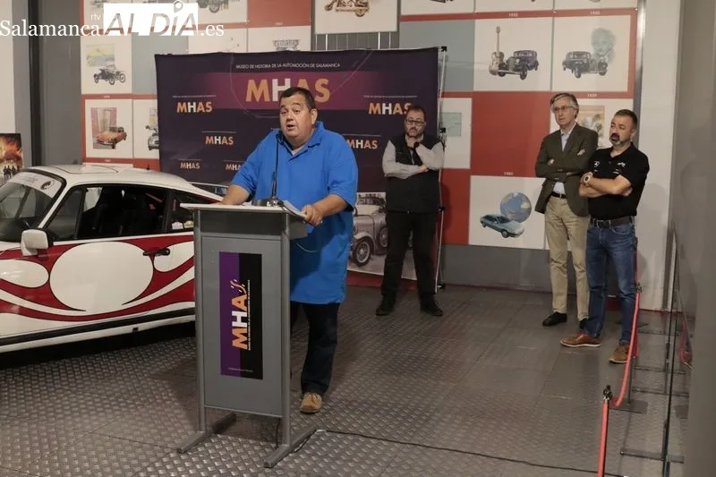 Presentación de la novena edición del ‘Rally Entresierras Histórico-Guijuelo’ en el Museo de Historia de la Automoción. Foto de David Sañudo