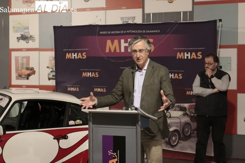 Presentación de la novena edición del ‘Rally Entresierras Histórico-Guijuelo’ en el Museo de Historia de la Automoción. Foto de David Sañudo