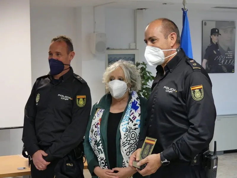 Acto de despedida de los 16 agentes de la Policía Nacional que han realizado sus prácticas en Salamanca
