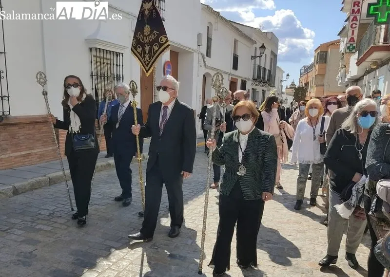 Foto de archivo de una romería anterior de la Hermandad de Nuestra Señora del Rocío de Salamanca