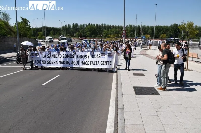 Manifestación de profesionales de la Sanidad pública en Salamanca