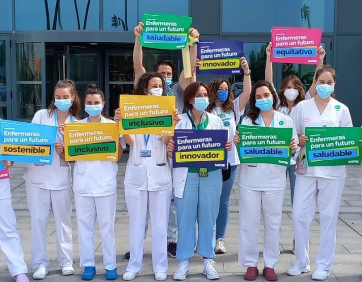 Concentración de enfermeras en Salamanca