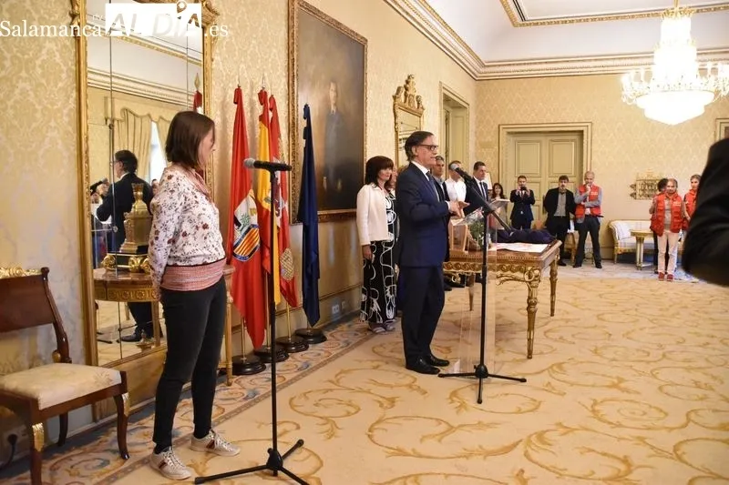  Recepción en el Ayuntamiento de Salamanca de los 87 niños del orfanato de Donetsk acogidos en el colegio La Inmaculada de Armenteros