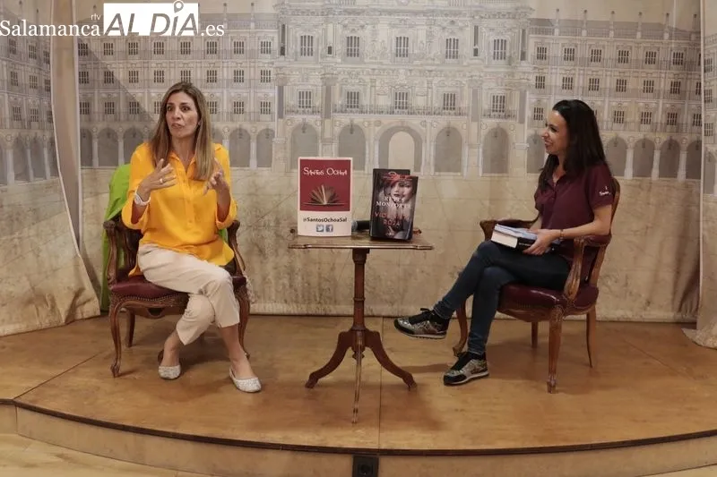 La escritora Reyes Monforte, este miércoles en Salamanca