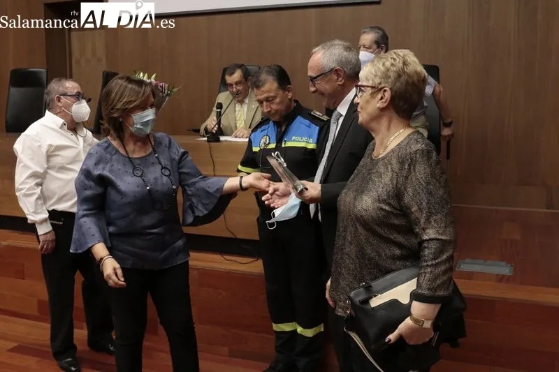 Actos de la Asociación San Juan de Sahagún de Jubilados y Pensionistas de la Policía Local de Salamanca. Foto de David Sañudo