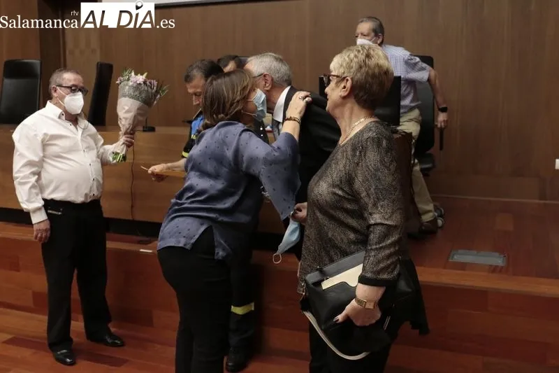 Actos de la Asociación San Juan de Sahagún de Jubilados y Pensionistas de la Policía Local de Salamanca. Foto de David Sañudo