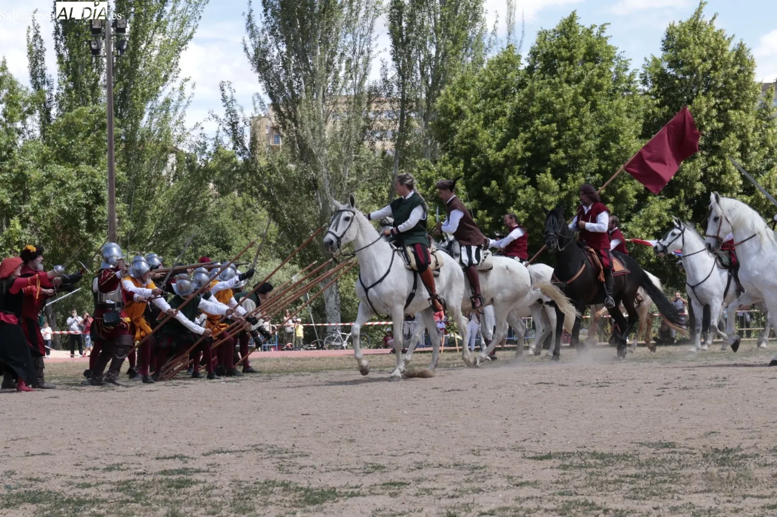 Recreación histórica de una batalla de los Tercios de Flandes en el Festival del Siglo de Oro en Salamanca - David Sañudo
