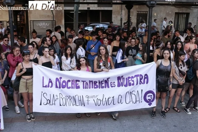 Concentración en Salamanca contra las agresiones sexuales