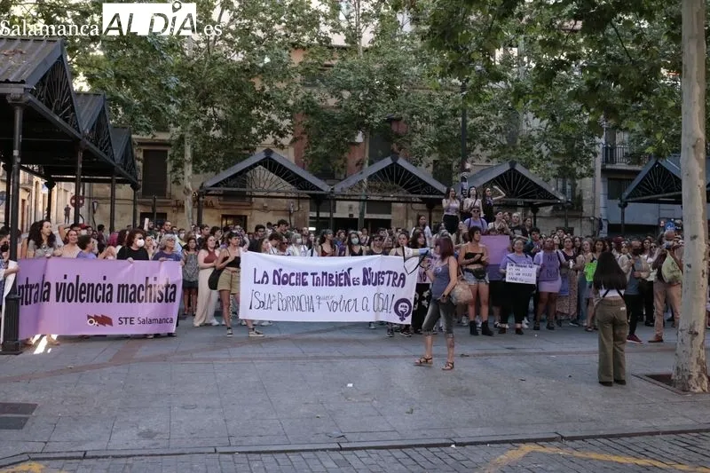 Concentración en Salamanca contra las agresiones sexuales