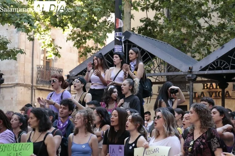 Concentración en Salamanca contra las agresiones sexuales
