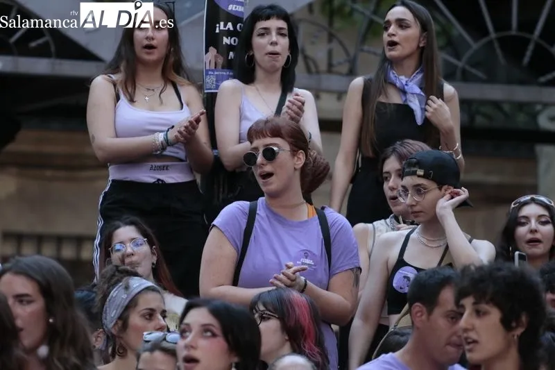 Concentración en Salamanca contra las agresiones sexuales