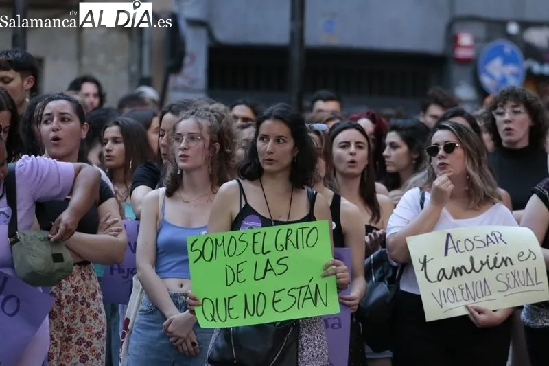 Concentración en Salamanca contra las agresiones sexuales