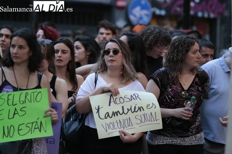 Concentración en Salamanca contra las agresiones sexuales