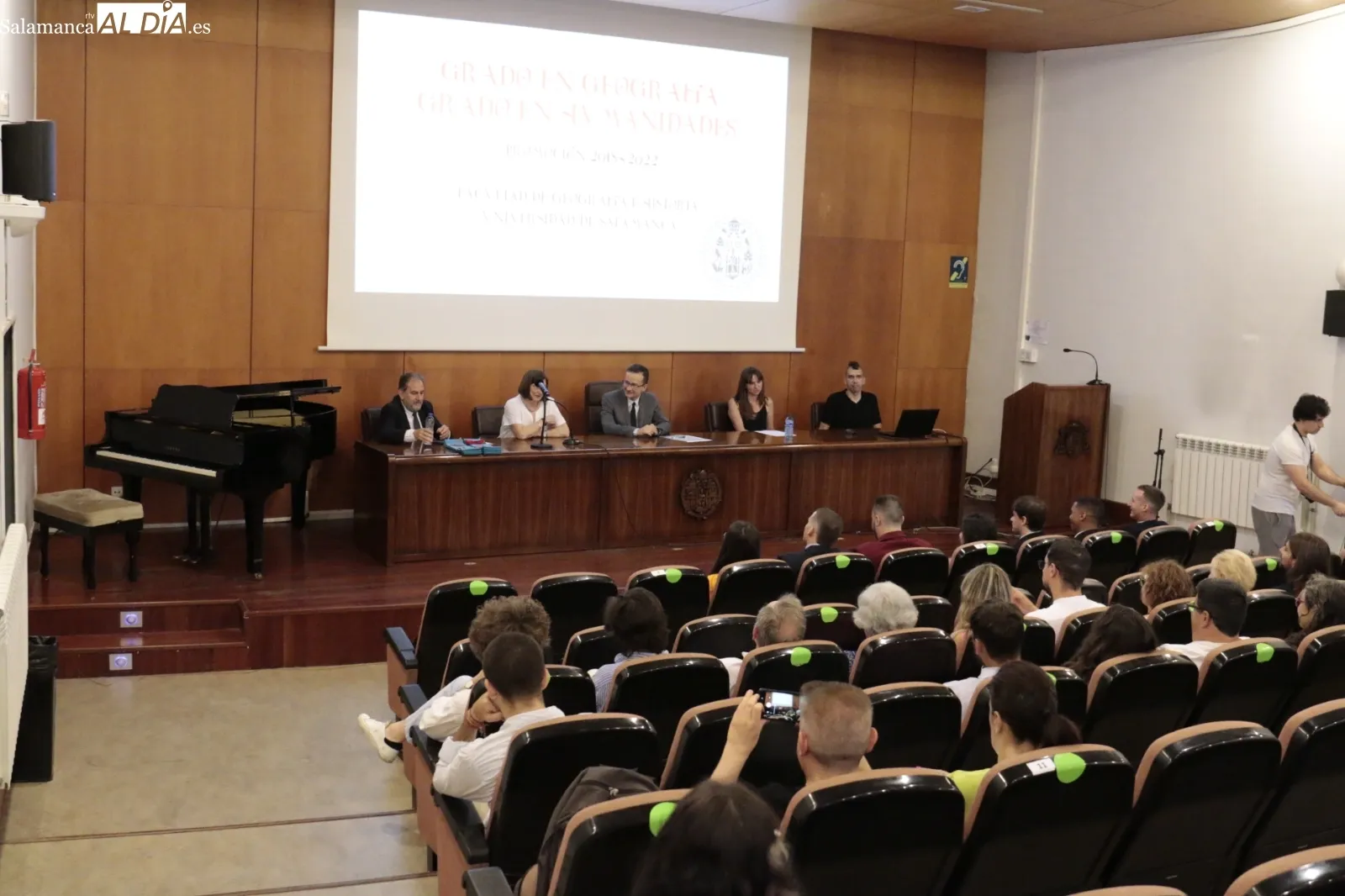 Acto de graduación en Geografía