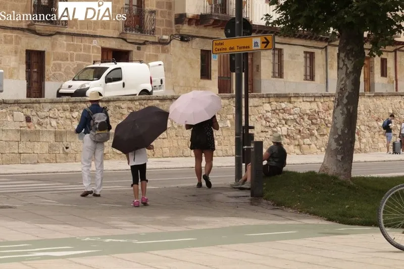 La ola de calor ha hecho que en Salamanca se alcancen hoy los 37 grados. Foto de David Sañudo