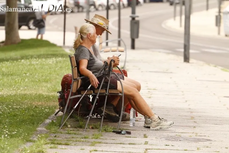 La ola de calor ha hecho que en Salamanca se alcancen hoy los 37 grados. Foto de David Sañudo
