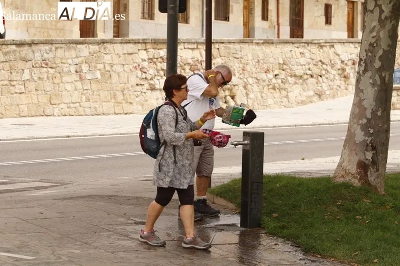 La ola de calor ha hecho que en Salamanca se alcancen hoy los 37 grados. Foto de David Sañudo